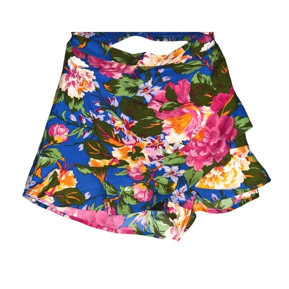 Lottie & Holly BOG Collective NWT Peep Stomach Floral Romper Sz Small Womens Blu - Picture 5 of 14